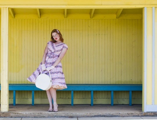 Got A Ticket For The Long Way Home 1950's vintage outfit post | Lavender & Twill