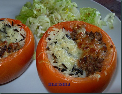 tomates rellenos de carne y arroz,racion1