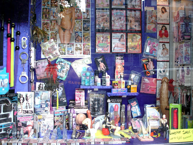 sex shop in downtown amsterdam in Amsterdam, Netherlands 