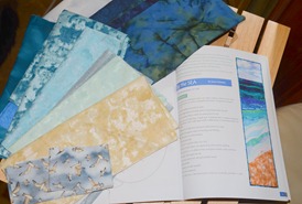 collecting for the By the Sea hanging skinny quilt