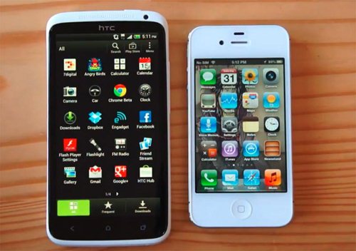 Iphone 4S vs el HTC One X