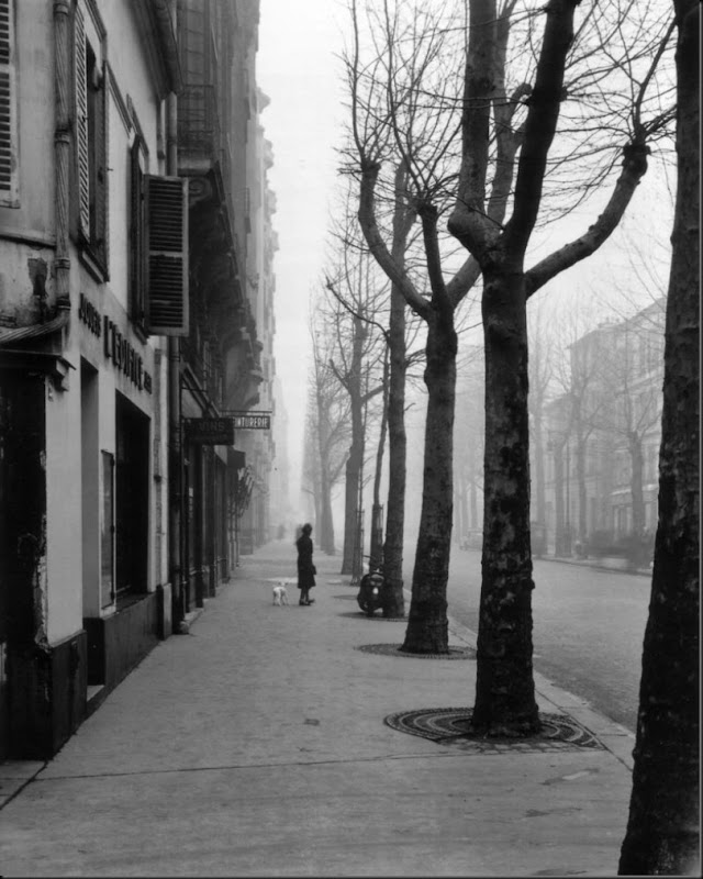 Avenue de Chatillon (Avenue jean Moulin) Paris 1947. ©Louis Stettner - courtesy Galerie David Guiraud