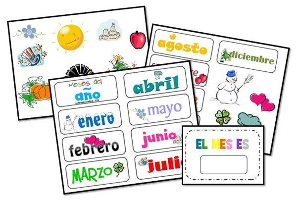 Spanish Calendar collage