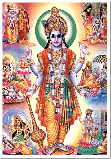 Lord Vishnu and His pastimes