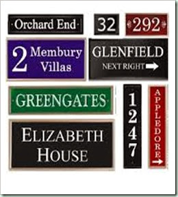 house signs