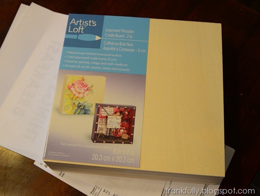 8x8 wooden "canvas" from Michael's 8x8 wooden "canvas" from Michael's