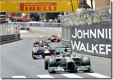 Hamilton nel gran premio di Monaco 2013