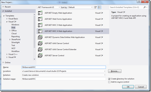 NhibernateASPNETMVCProject