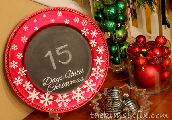 Chalkboard countdown christmas