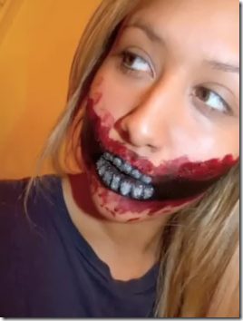 zombie dientes fuera