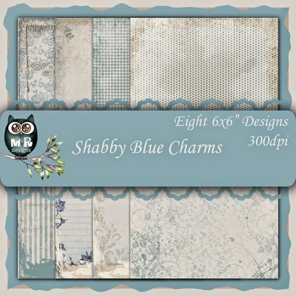 Shabby Blue Charms Front Sheet