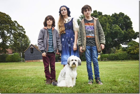 _Malachy Knights, Izzy Meikle, Spike White in PUDSEY THE DOG MOVIE