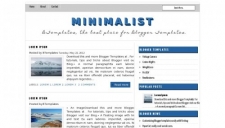 Minimalist blogger template 225x128