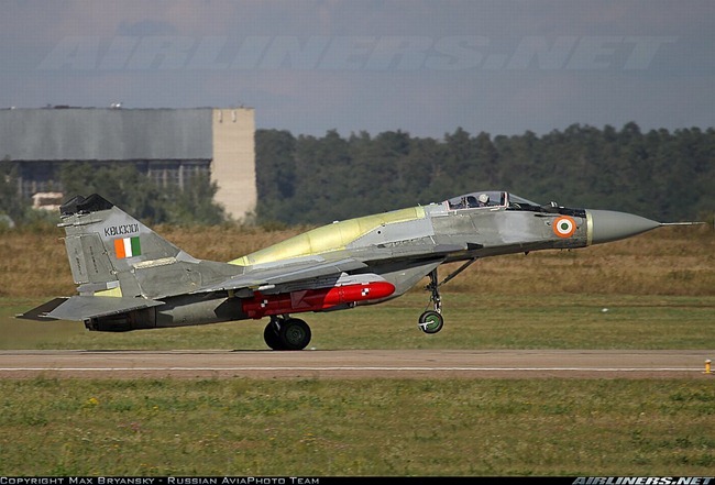 Upgraded MiG-29 aircraft [MiG-29UPG] of the Indian Air Force [IAF] equipped to fire Russian Kh-35U Anti-Ship Cruise missile