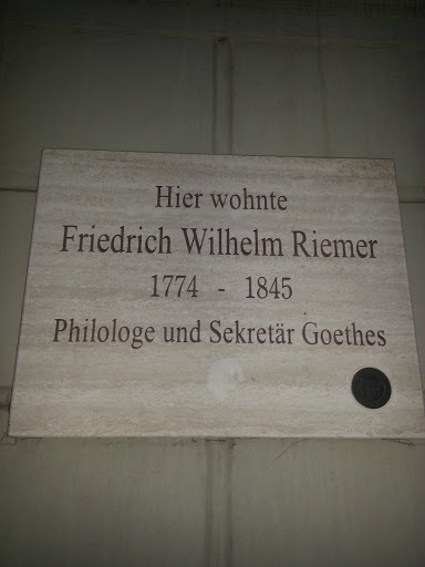 Gedenktafel Friedrich Wilhelm Riemer