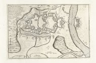 Plattegrond van Philippsburg, ca. 1702