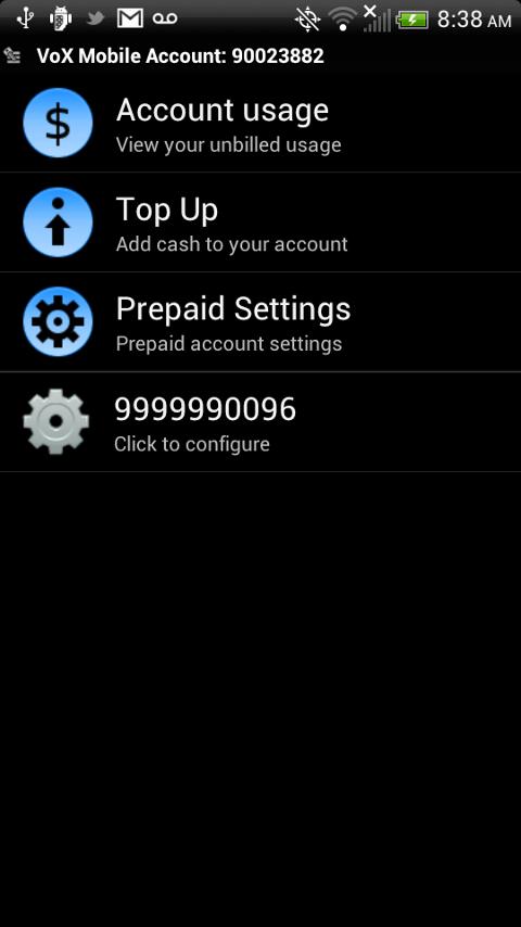 VoX Mobile VoIP / SIP Phone - screenshot