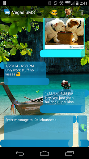 Vegas SMS Scroll Theme