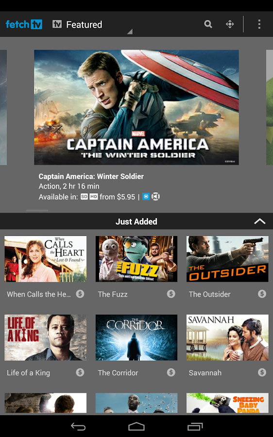 Fetch TV Android Apps on Google Play