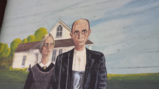 American Gothic Mural at Lucky Lab Nw