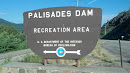 Palisades Dam Recreation Area Sign