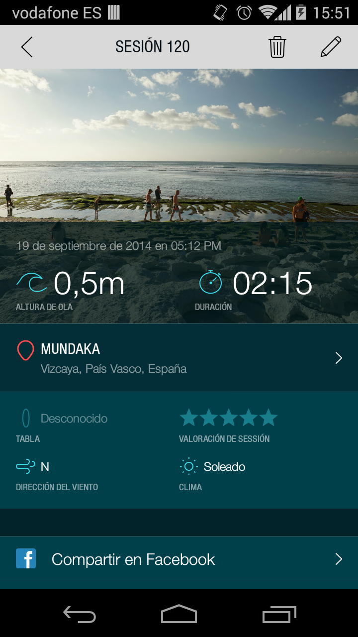 Android application Glassy Surf Report | Forecast screenshort