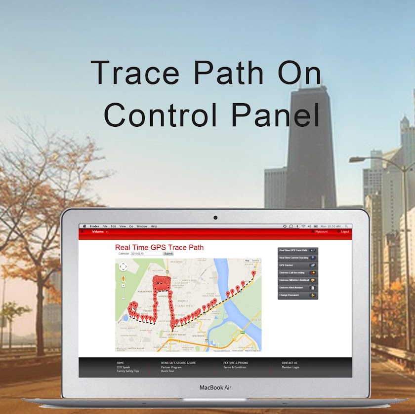 #1 Suraksha - GPS Tracker Screen 3