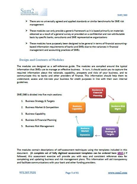 SME 360: Risk Assessment Screen 2