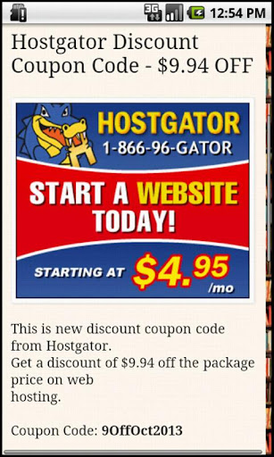 Webhosting coupons discount
