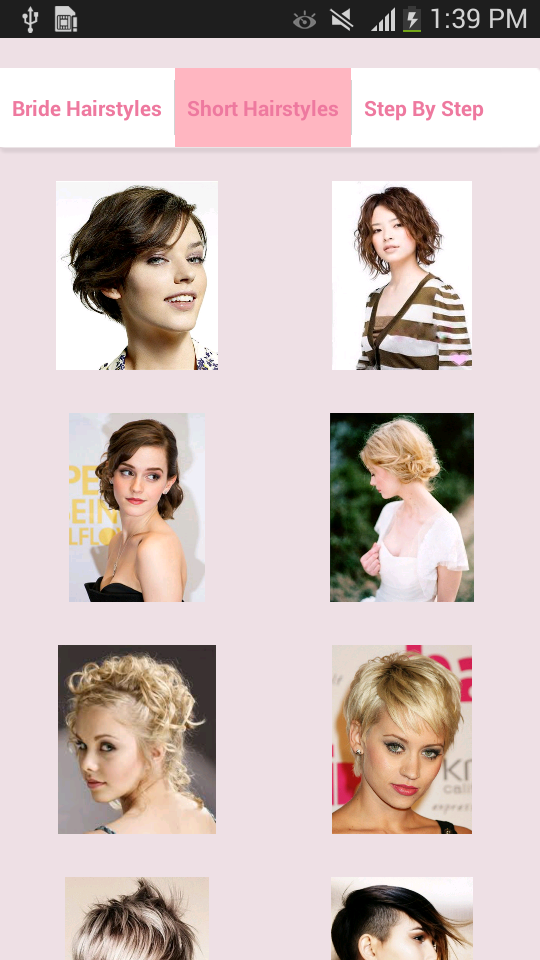 Hairstyles Screen 2