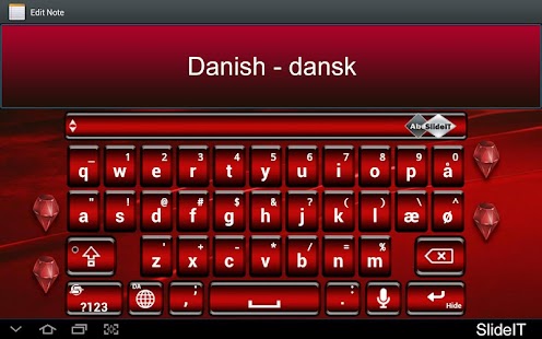 Free SlideIT Danish Pack APK for PC