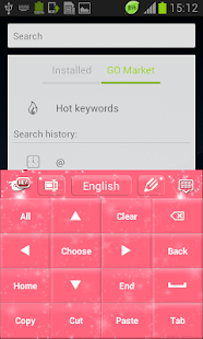 Pink Sparkle GO Keyboard - screenshot thumbnail