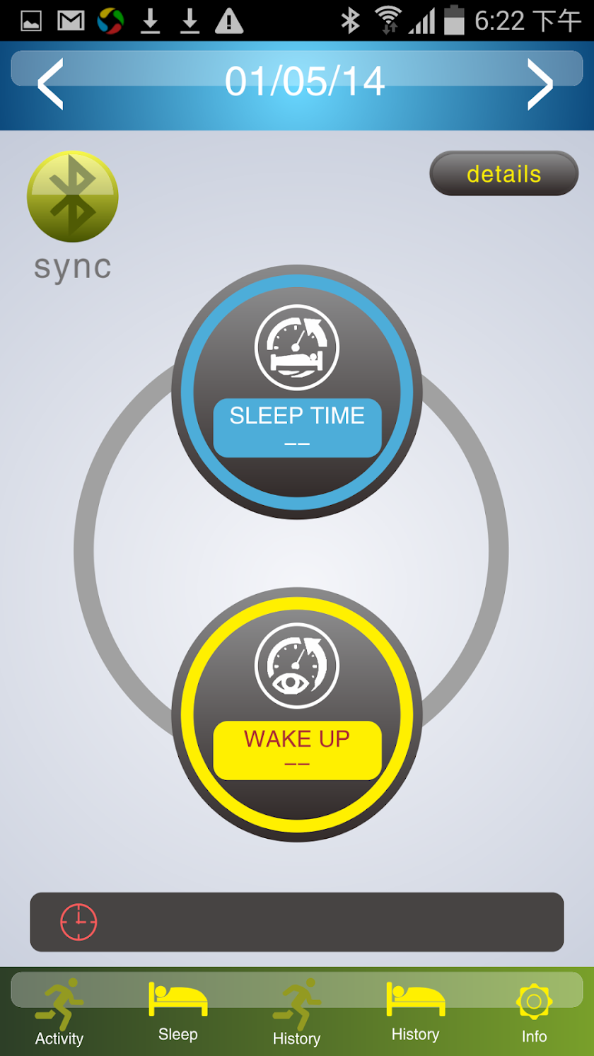 Bluetooth Health watch Screen 3
