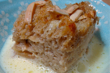 Chai Bread Pudding with Frothy Ginger Creme