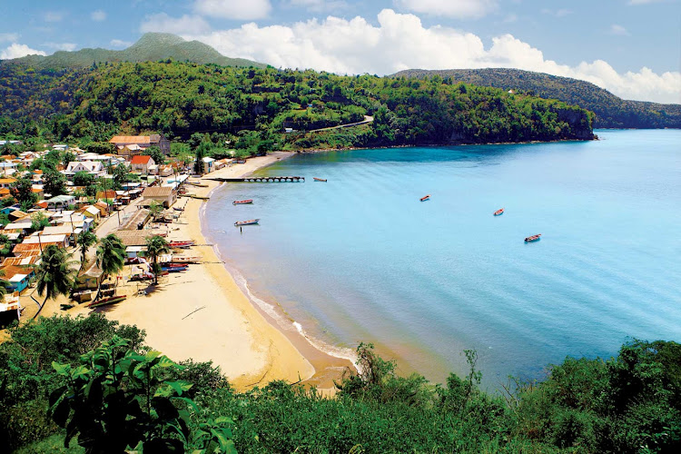 The fishing villiage of Anse la Raye on St. Lucia.