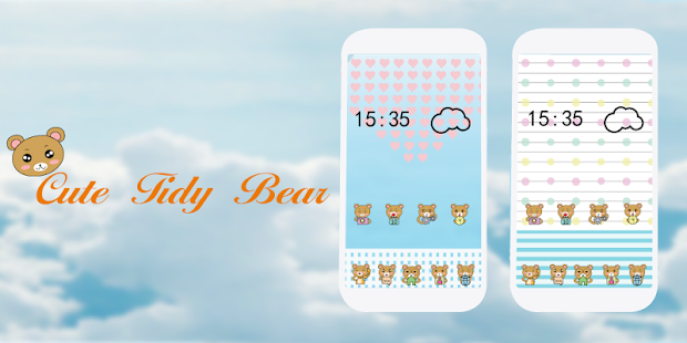 Cute Tidy Bear Icons Theme