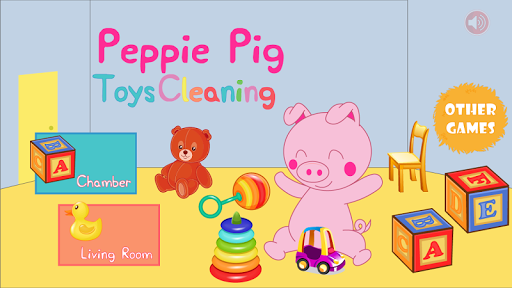 Peppie Pig Toys Cleaning Room