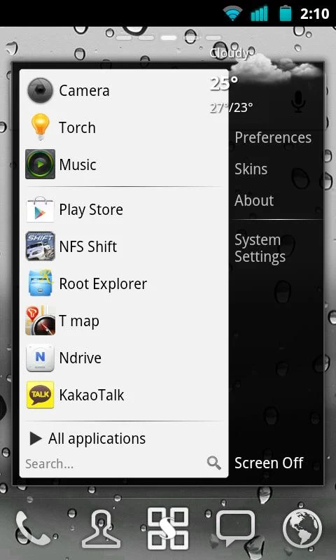 Start menu for Android (AD) - screenshot