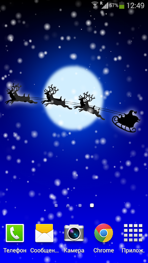 Santa Moon Live Wallpaper