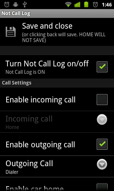 Not Call Log 2 - Paid Screen 1