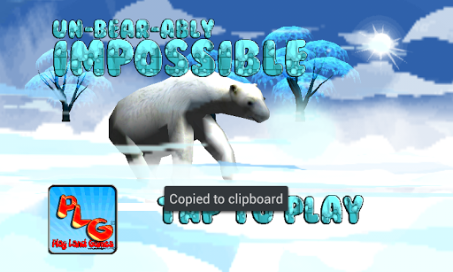 Un Bear Ably Impossible run