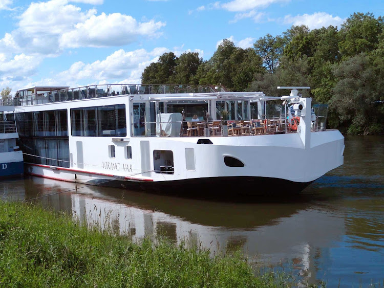 The river cruise ship Viking Var near Regensburg, Germany.