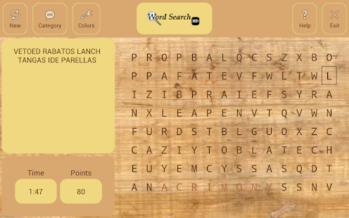 Word Search HD Tablet Screenshots 0