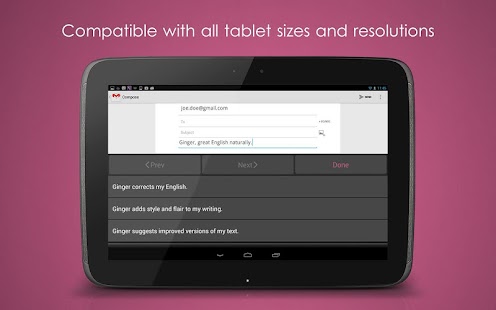 Ginger Page & Grammar Keyboard - screenshot thumbnail