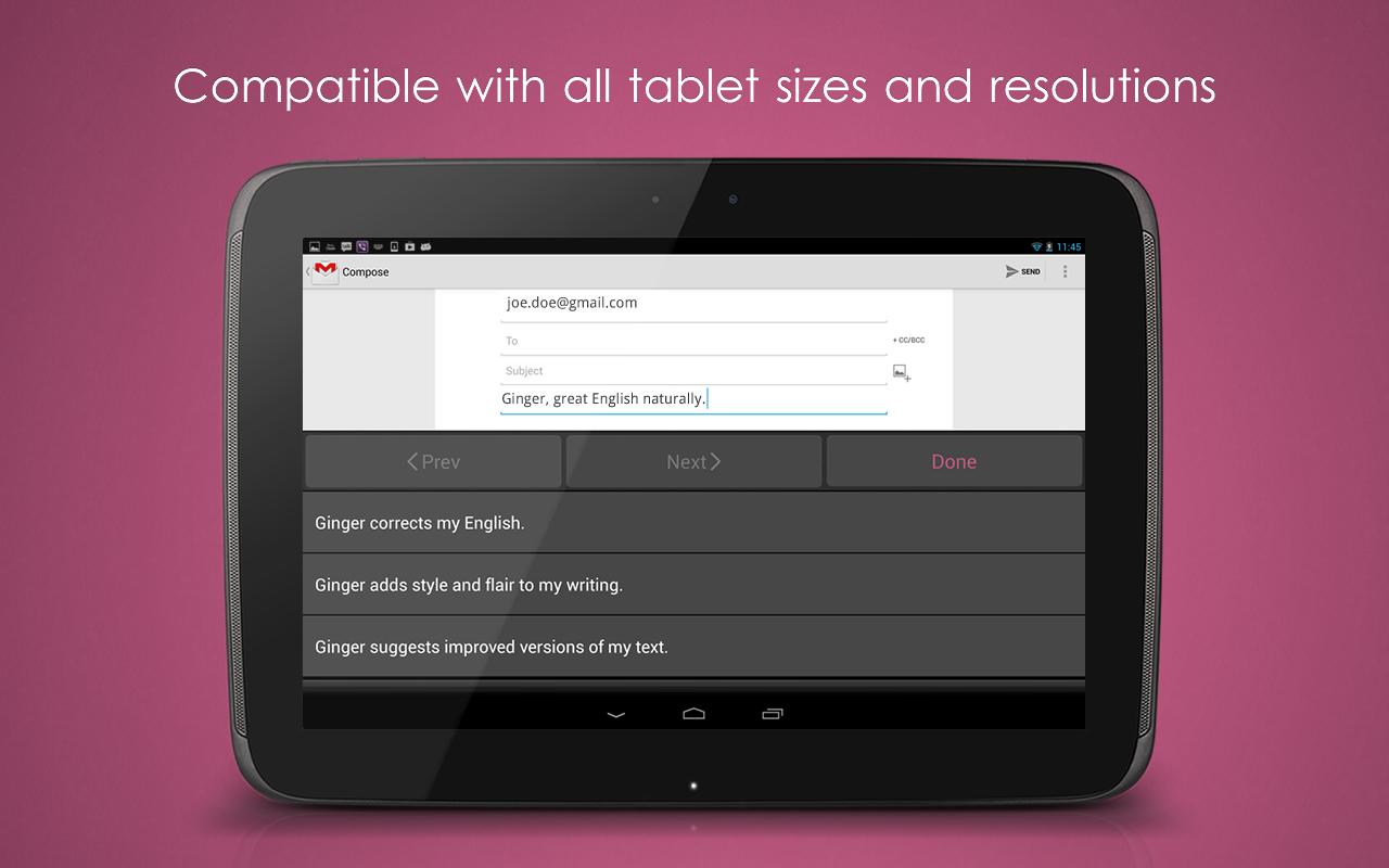 Ginger Page & Grammar Keyboard Android Apps on Google Play