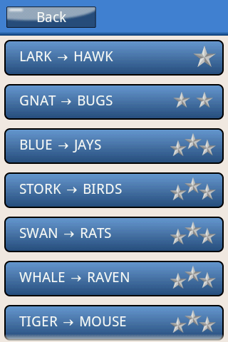 Word Ladder Screen 2
