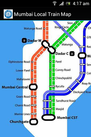 Mumbai Local Train Map