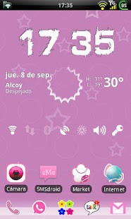 How to install GO Launcher Elegant Pink Theme 1.1 unlimited apk for android