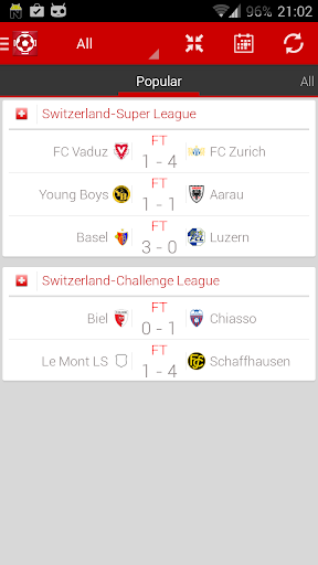 Swiss football - Super League