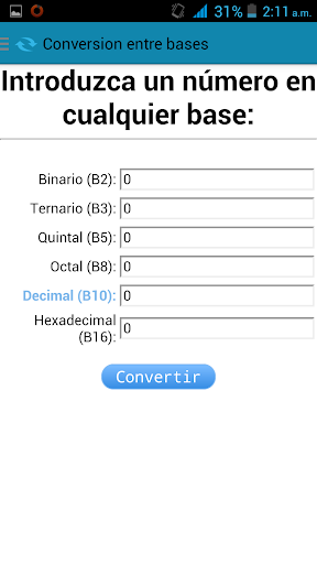 Calculadora de bases